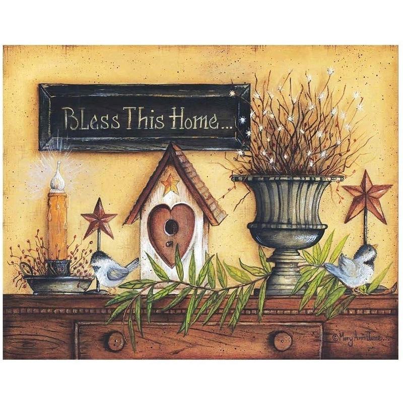Bless this home Diamond painting | Eigen foto | Dieren | Kopen | Dikke dames | Action | Nederland | Steentjes | Diamant | De Diamond Painter