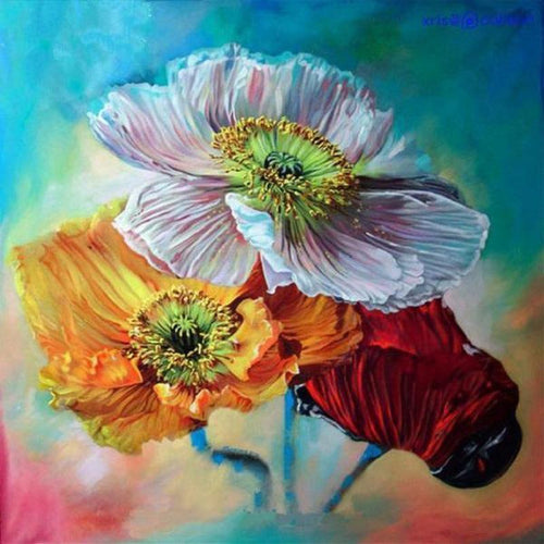 Bloemen kunst Diamond painting | Eigen foto | Dieren | Kopen | Dikke dames | Action | Nederland | Steentjes | Diamant | De Diamond Painter