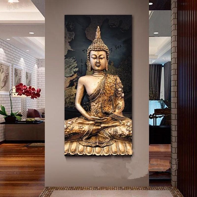 Boeddha v.a. 50x100cm Diamond painting | Eigen foto | Dieren | Kopen | Dikke dames | Action | Nederland | Steentjes | Diamant | De Diamond Painter