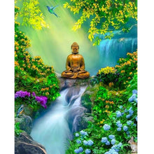 Foto laden in Gallery viewer, Boeddha waterval Diamond painting | Eigen foto | Dieren | Kopen | Dikke dames | Action | Nederland | Steentjes | Diamant | De Diamond Painter
