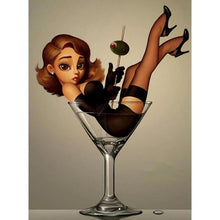 Foto laden in Gallery viewer, Dame in glas Diamond painting | Eigen foto | Dieren | Kopen | Dikke dames | Action | Nederland | Steentjes | Diamant | De Diamond Painter