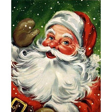 Foto laden in Gallery viewer, De blije kerstman Diamond painting | Eigen foto | Dieren | Kopen | Dikke dames | Action | Nederland | Steentjes | Diamant | De Diamond Painter