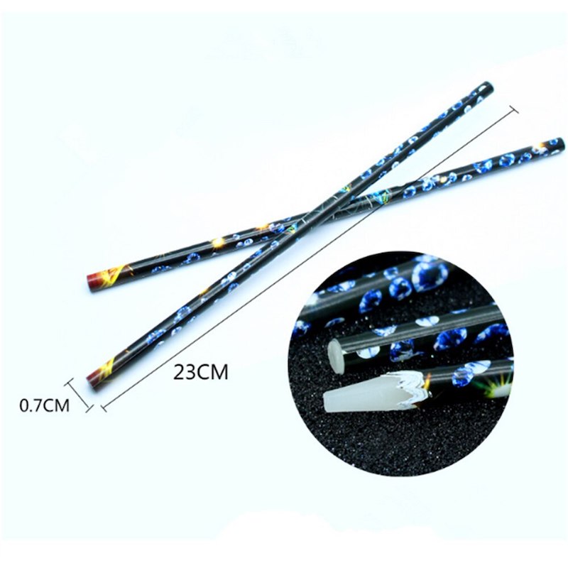 3 Stuks Diamond Art Pennen – Bloempotvorm, Roze, Paars En Blauw, Voor Diamond Painting En Nail Art