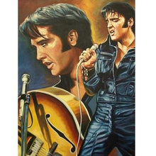 Foto laden in Gallery viewer, Elvis Presley zingend Diamond painting | Eigen foto | Dieren | Kopen | Dikke dames | Action | Nederland | Steentjes | Diamant | De Diamond Painter