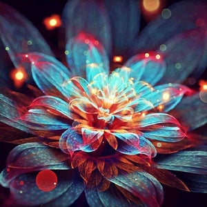 Fantasie bloem Diamond painting | Eigen foto | Dieren | Kopen | Dikke dames | Action | Nederland | Steentjes | Diamant | De Diamond Painter