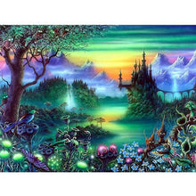 Foto laden in Gallery viewer, Fantasie landschap Diamond painting | Eigen foto | Dieren | Kopen | Dikke dames | Action | Nederland | Steentjes | Diamant | De Diamond Painter