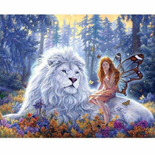 Foto laden in Gallery viewer, Fantasie leeuw Diamond painting | Eigen foto | Dieren | Kopen | Dikke dames | Action | Nederland | Steentjes | Diamant | De Diamond Painter