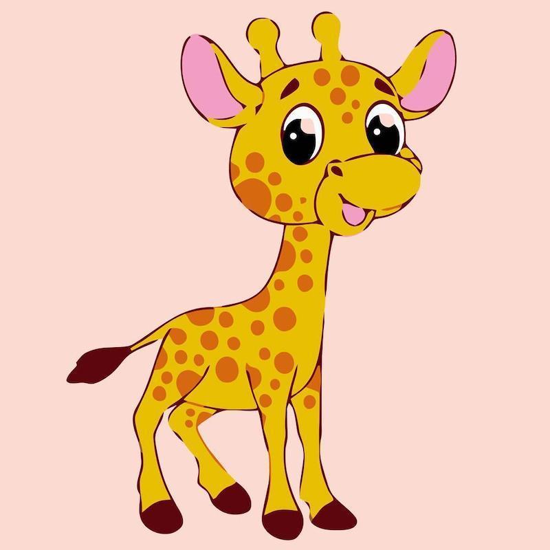 Girafje Diamond painting | Eigen foto | Dieren | Kopen | Dikke dames | Action | Nederland | Steentjes | Diamant | De Diamond Painter