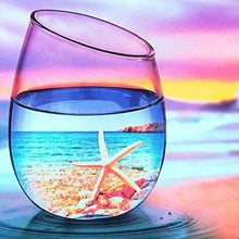 Foto laden in Gallery viewer, Glas op stand Diamond painting | Eigen foto | Dieren | Kopen | Dikke dames | Action | Nederland | Steentjes | Diamant | De Diamond Painter