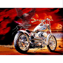 Foto laden in Gallery viewer, Harley Davidson Motor Diamond painting | Eigen foto | Dieren | Kopen | Dikke dames | Action | Nederland | Steentjes | Diamant | De Diamond Painter