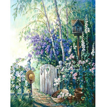 Foto laden in Gallery viewer, Ingang naar tuin Diamond painting | Eigen foto | Dieren | Kopen | Dikke dames | Action | Nederland | Steentjes | Diamant | De Diamond Painter