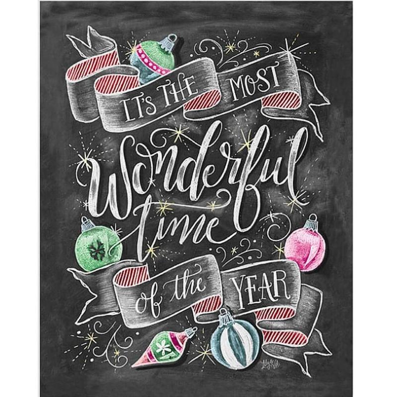 It's the most wonderful time of the year Diamond painting | Eigen foto | Dieren | Kopen | Dikke dames | Action | Nederland | Steentjes | Diamant | De Diamond Painter