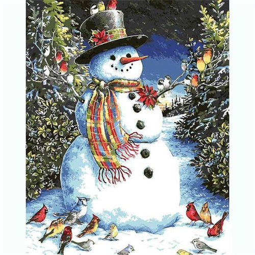 Kerst 4 - Schilderen op nummer Diamond painting | Eigen foto | Dieren | Kopen | Dikke dames | Action | Nederland | Steentjes | Diamant | De Diamond Painter