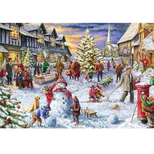 Foto laden in Gallery viewer, Kerst plein Diamond painting | Eigen foto | Dieren | Kopen | Dikke dames | Action | Nederland | Steentjes | Diamant | De Diamond Painter