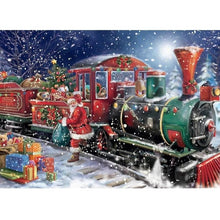 Foto laden in Gallery viewer, Kerst trein Diamond painting | Eigen foto | Dieren | Kopen | Dikke dames | Action | Nederland | Steentjes | Diamant | De Diamond Painter