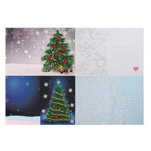 Foto laden in Gallery viewer, Kerstkaarten 4 stuks Diamond painting | Eigen foto | Dieren | Kopen | Dikke dames | Action | Nederland | Steentjes | Diamant | De Diamond Painter