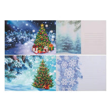 Foto laden in Gallery viewer, Kerstkaarten 4 stuks Diamond painting | Eigen foto | Dieren | Kopen | Dikke dames | Action | Nederland | Steentjes | Diamant | De Diamond Painter