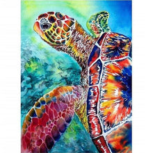 Foto laden in Gallery viewer, Kleurrijke schildpad Diamond painting | Eigen foto | Dieren | Kopen | Dikke dames | Action | Nederland | Steentjes | Diamant | De Diamond Painter