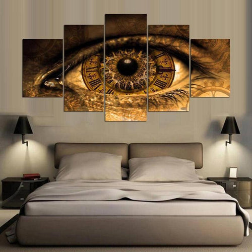 Klok in oog | 5 luiken Diamond painting | Eigen foto | Dieren | Kopen | Dikke dames | Action | Nederland | Steentjes | Diamant | De Diamond Painter