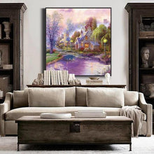 Foto laden in Gallery viewer, Knus huisje v.a. 50x50cm Diamond painting | Eigen foto | Dieren | Kopen | Dikke dames | Action | Nederland | Steentjes | Diamant | De Diamond Painter