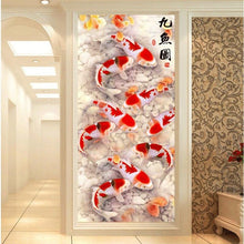 Foto laden in Gallery viewer, Koi karpers v.a. 50x100cm Diamond painting | Eigen foto | Dieren | Kopen | Dikke dames | Action | Nederland | Steentjes | Diamant | De Diamond Painter
