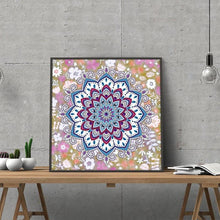Foto laden in Gallery viewer, Mandala 2 | Glow in the dark 30x30cm Diamond painting | Eigen foto | Dieren | Kopen | Dikke dames | Action | Nederland | Steentjes | Diamant | De Diamond Painter