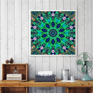 Mandala 2 v.a. 50x50cm Diamond painting | Eigen foto | Dieren | Kopen | Dikke dames | Action | Nederland | Steentjes | Diamant | De Diamond Painter