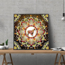 Foto laden in Gallery viewer, Mandala 5 | Glow in the dark 30x30cm Diamond painting | Eigen foto | Dieren | Kopen | Dikke dames | Action | Nederland | Steentjes | Diamant | De Diamond Painter