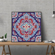 Foto laden in Gallery viewer, Mandala 9 | Glow in the dark 30x30cm Diamond painting | Eigen foto | Dieren | Kopen | Dikke dames | Action | Nederland | Steentjes | Diamant | De Diamond Painter
