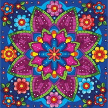 Foto laden in Gallery viewer, Mandala bloem Diamond painting | Eigen foto | Dieren | Kopen | Dikke dames | Action | Nederland | Steentjes | Diamant | De Diamond Painter