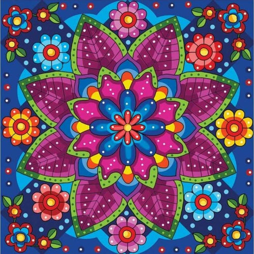 Mandala bloem Diamond painting | Eigen foto | Dieren | Kopen | Dikke dames | Action | Nederland | Steentjes | Diamant | De Diamond Painter