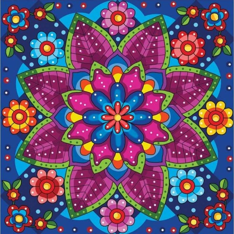 Mandala bloem Diamond painting | Eigen foto | Dieren | Kopen | Dikke dames | Action | Nederland | Steentjes | Diamant | De Diamond Painter