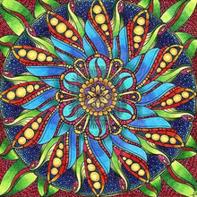 Foto laden in Gallery viewer, Mandala groen/blauw Diamond painting | Eigen foto | Dieren | Kopen | Dikke dames | Action | Nederland | Steentjes | Diamant | De Diamond Painter