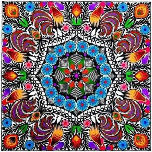 Mandala multicolor Diamond painting | Eigen foto | Dieren | Kopen | Dikke dames | Action | Nederland | Steentjes | Diamant | De Diamond Painter