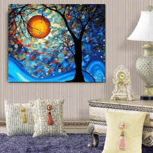 Foto laden in Gallery viewer, Maneschijn tekening v.a. 50x60cm Diamond painting | Eigen foto | Dieren | Kopen | Dikke dames | Action | Nederland | Steentjes | Diamant | De Diamond Painter