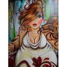 Foto laden in Gallery viewer, Mollige dames | Witte jurk Diamond painting | Eigen foto | Dieren | Kopen | Dikke dames | Action | Nederland | Steentjes | Diamant | De Diamond Painter