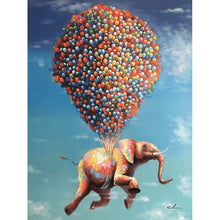 Foto laden in Gallery viewer, Olifant aan ballonnen Diamond painting | Eigen foto | Dieren | Kopen | Dikke dames | Action | Nederland | Steentjes | Diamant | De Diamond Painter