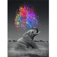 Diamond Painting - Olifant met verfspetters