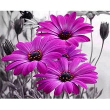 Foto laden in Gallery viewer, Paarse bloemen Diamond painting | Eigen foto | Dieren | Kopen | Dikke dames | Action | Nederland | Steentjes | Diamant | De Diamond Painter