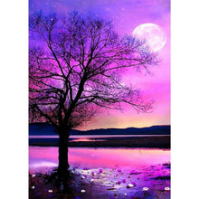 Foto laden in Gallery viewer, Paarse nacht Diamond painting | Eigen foto | Dieren | Kopen | Dikke dames | Action | Nederland | Steentjes | Diamant | De Diamond Painter