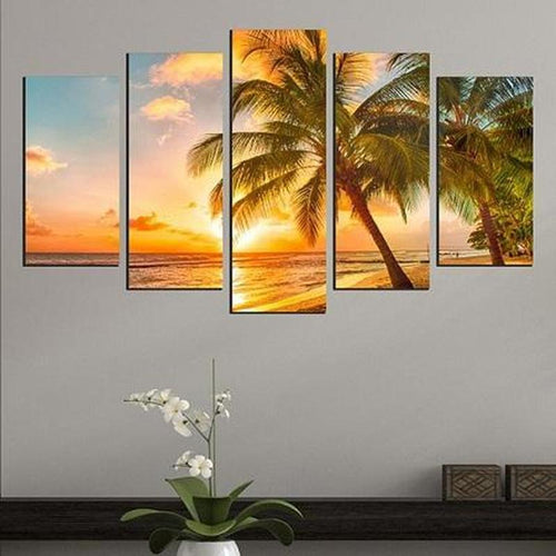 Palmbomen | 5 luiken Diamond painting | Eigen foto | Dieren | Kopen | Dikke dames | Action | Nederland | Steentjes | Diamant | De Diamond Painter