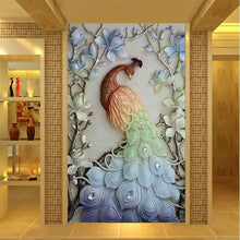 Foto laden in Gallery viewer, Pauw v.a. 50x70cm Diamond painting | Eigen foto | Dieren | Kopen | Dikke dames | Action | Nederland | Steentjes | Diamant | De Diamond Painter