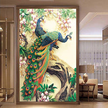 Foto laden in Gallery viewer, Pauw v.a. 50x80cm Diamond painting | Eigen foto | Dieren | Kopen | Dikke dames | Action | Nederland | Steentjes | Diamant | De Diamond Painter