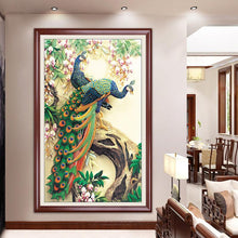 Foto laden in Gallery viewer, Pauw v.a. 50x80cm Diamond painting | Eigen foto | Dieren | Kopen | Dikke dames | Action | Nederland | Steentjes | Diamant | De Diamond Painter