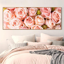 Foto laden in Gallery viewer, Roze rozen v.a. 40x100cm Diamond painting | Eigen foto | Dieren | Kopen | Dikke dames | Action | Nederland | Steentjes | Diamant | De Diamond Painter