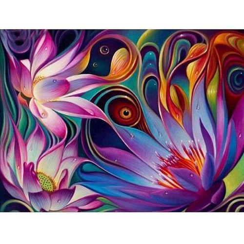 Sierlijke bloemen Diamond painting | Eigen foto | Dieren | Kopen | Dikke dames | Action | Nederland | Steentjes | Diamant | De Diamond Painter