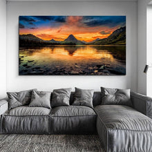 Foto laden in Gallery viewer, Spiegelend uitzicht v.a. 50x90cm Diamond painting | Eigen foto | Dieren | Kopen | Dikke dames | Action | Nederland | Steentjes | Diamant | De Diamond Painter