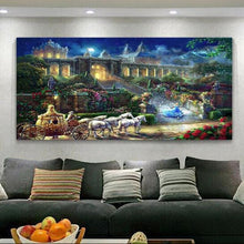 Foto laden in Gallery viewer, Tempel bij maanlicht va. 50x100cm Diamond painting | Eigen foto | Dieren | Kopen | Dikke dames | Action | Nederland | Steentjes | Diamant | De Diamond Painter