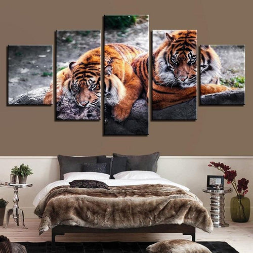 Tijgers | 5 luiken 2 Diamond painting | Eigen foto | Dieren | Kopen | Dikke dames | Action | Nederland | Steentjes | Diamant | De Diamond Painter