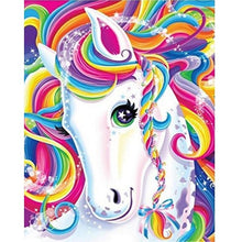 Foto laden in Gallery viewer, Unicorn met vlecht Diamond painting | Eigen foto | Dieren | Kopen | Dikke dames | Action | Nederland | Steentjes | Diamant | De Diamond Painter